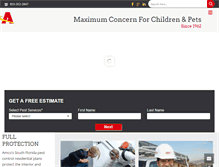 Tablet Screenshot of amcoexterminating.com